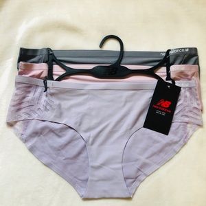 New balance Hipster 3 packs Sz S Peach/Silver/Gray